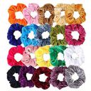 Trendy Club 9 Pcs Hair Scrunchies For Women, Satin Elastic Hair Ties No Crease Silky Ponytail Holders No Damage Hair Bands Silk,Pack Of 9 (Multiple Colors) ...