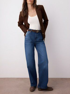Trendyol Women Straight Fit Mid-Rise Light Fade Jeans