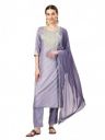trenzynx Women's Embroidery silk Blend Regular Fit 3/4 Sleeve Lightweight Casual Wear Kurti with Pant & Dupatta...