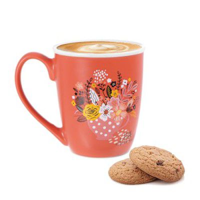 Treo by Milton Anthos Ceramic Mug - 380 ml, Orange