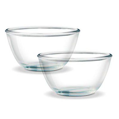 Treo by Milton Borosilicate Mixing Bowl Set of 2, 1000 ml