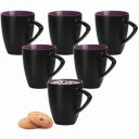 Treo by Milton Delta Coffee Mug, Set of 6, 240 ml Each, Ceramic Mugs...