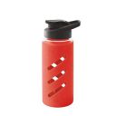 Treo By Milton Proteger 500 Borosilicate Glass Bottle With Silicon Protector, 535 ml, Red...