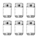 TREO Glass Storage Jar - 310 Ml, 6 Pieces, Transparent...