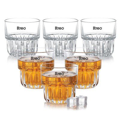 Treo by Milton Empress Whiskey Glass Set of 6, 255 ml Each