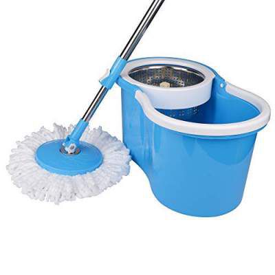 TREQA King S310 Stainless Steel Spin mop Easy Clean Bucket Mop