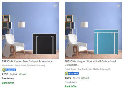 Treschik Collapsible Wardrobes Upto 90% Off