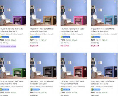 Treschik Shoe Rack Starts ₹399 | Upto 92% off