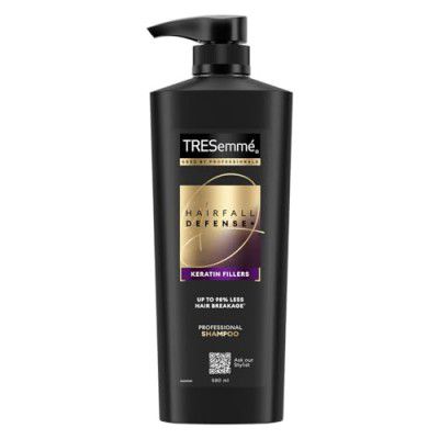 TRESemme Hair Fall Defence Shampoo - 580 ml, With Keratin for Hair Fall Control and Longer