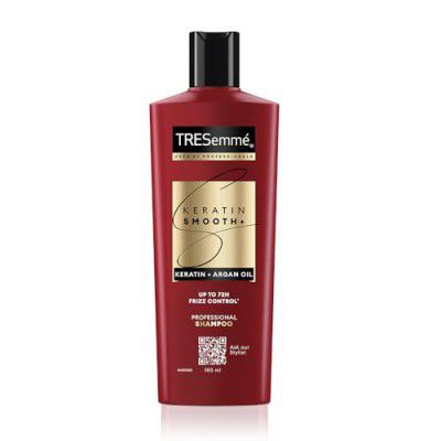 TRESemme Keratin Smooth+ Shampoo - 180ml With Keratin Protein and Argan Oil