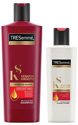 Tresemme Keratin Smooth Shampoo - 185 Ml & Keratin Smooth Conditioner - 80 Ml