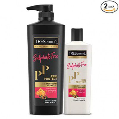 TRESemme Pro Protect Sulphate Free Shampoo 580ml + Sulphate Free Conditioner 190ml