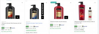 Tresemme Shampoo Upto 50 to 60% OFF