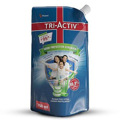 Tri-Activ Germ Protection Handwash Refill | Hand wash Refill packs 750ml