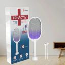 Tri-Activ Mosquito Racket | 2-in-1 Dual Mode Rechargeable Bat + Zapper with UV Light...