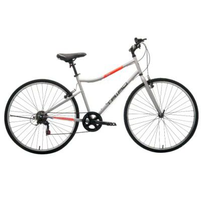 TRIAD X2-7 Speed Fully Fitted 18 inches Frame Unisex Adults Hybrid Bicycle (Matte Grey, Ideal for: 15+ Years)