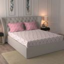 TRIDENT 120 TC Cotton Double Floral Flat Bedsheet  (Pack of 1, ASSEMBLAGE PINK)...