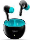 TRIGGR Rizz with 40H Playback, Spherical Design, 13mm Drivers, Rich Bass, Fast Charging Bluetooth  (Sky Black, In the Ear)...