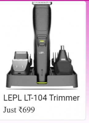LEPL LT-104 Trimmer @ Rs. 699 in Flipkart Big Billion Days   