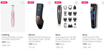 Tatacliq : Trimmer Upto 82% Off