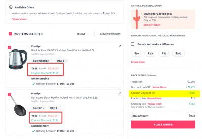 Triple Offer | Kitchen & Dining Essentials at Minimum 40% OFF + Extra 25% OFF + Bank Discount