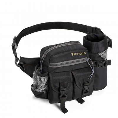 Tripole Polyester Multi-Utility Waist Pack and Sling Bag with Detachable Bottle Holder (Army Green)