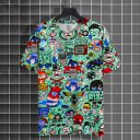 TRIPR  Men Printed Round Neck Cotton Blend Multicolor T-Shirt...