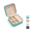 TRODANCE Faux Leather Mini Jewelry Travel Case (Blue)...