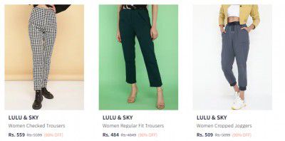 Trousers For Women Upto 90% Off | Starts At Rs 699