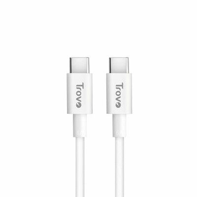 Trovo RCT-44 3A USB Type-C to Type-C 1Mtr Type-C Cable-White