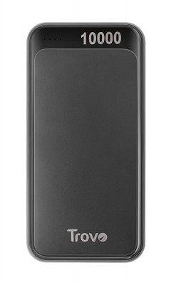 Trovo TPB-334 Zapp Dual Input 10000mAh Li-Polymer Power Bank-Grey