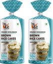 Trubite Crispy Organic Wholegrain Brown Rice Cakes (Unsalted) |100% Natural |High fiber Cookie Cake  (260 g, Pack of 2)...