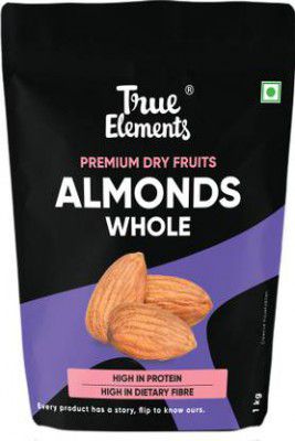 True Elements California Almonds, Premium Dryfruits Badam Almonds  (1 x 1 kg)
