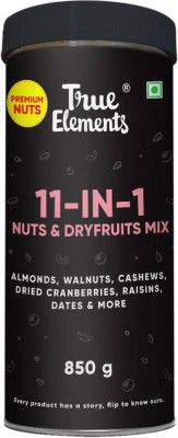 True Elements Dry Fruits Nut Mix Almonds,Raisins, Cashews,Walnut,Flax,Sesame,Sunflower Seeds Assorted Nuts  (1 x 850 g)