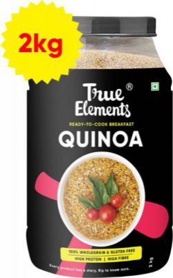 True Elements Gluten Free Quinoa - High Protein, High Fibre , Ready to Cook Breakfast Quinoa  (2 kg)