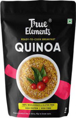 True Elements Gluten Free Quinoa - High Protein, High Fibre Quinoa, Ready to Cook Breakfast Quinoa (5 kg)