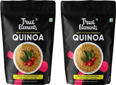 True Elements Gluten Free Regular Quinoa, ready to cook breakfast, Diet food for weight loss Quinoa  (1 kg, Pack of 2)