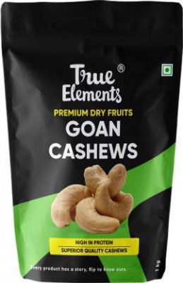True Elements Goan Cashews, Premium Dryfruits Kaju Cashews - 1kg