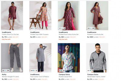 TrueBrowns Clothing Upto 82% Off