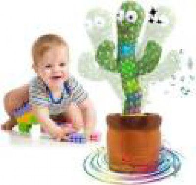 TrueBucks Cactus Talking Toy Dancing Cactus Repeats What You Say,Electronic Plush Toy