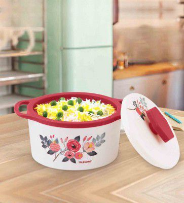 Trueware by Florra Red 1000ML Plastic & Steel Thermoware Casserole