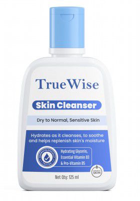 TrueWise Face Wash 2% Niacinamide Oily Skin Cleanser for Sensitive,Oily | Non-Foaming for Dry to Normal,Sensitive Skin - 125 ml