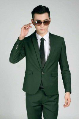 TRULYFAB Solid Single Breasted Party Men Full Sleeve Blazer