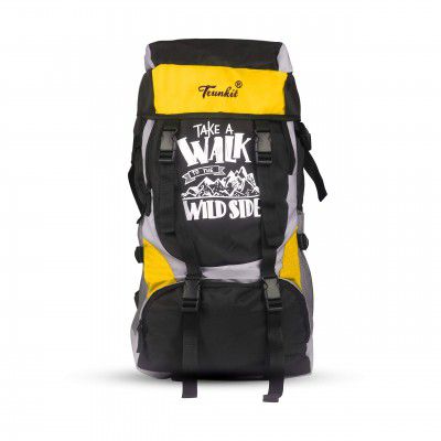 Trunkit Adventure Series Water Resistance Trekking Hiking Travel Bag with Shoe Compartment Rucksack - 55 L