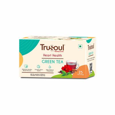 TruSoul By Baidyanath Natural Herbal Heart and Health Green Tea (25 tea bags)