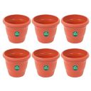 Trust Basket UV Treated Plastic Round Pot (8-inches, Set of 6)...