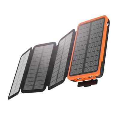 TrustBasket 20000mAh Solar Power Bank, 4 Solar Panels