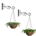 TrustBasket Evander Wall Bracket for Hanging Plants (Pack of 2) Wall Shelf Brackets Plant Hangers...