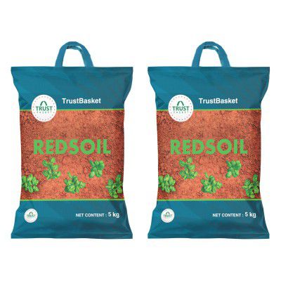 TrustBasket Garden Red Soil - 5 Kg (Pack of 2)
