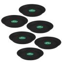 TrustBasket UV Treated Round Bottom Tray(Plate/Saucer) Suitable for 14 inch Round Plastic Pot - Black Color - Set of 6...